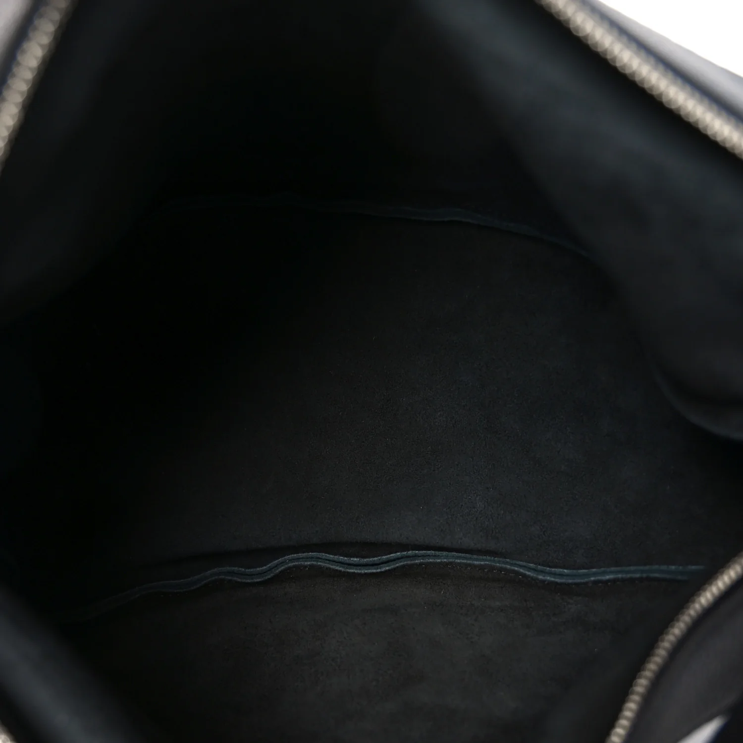 Grained Calfskin Large Slouchy Banana Bag Black