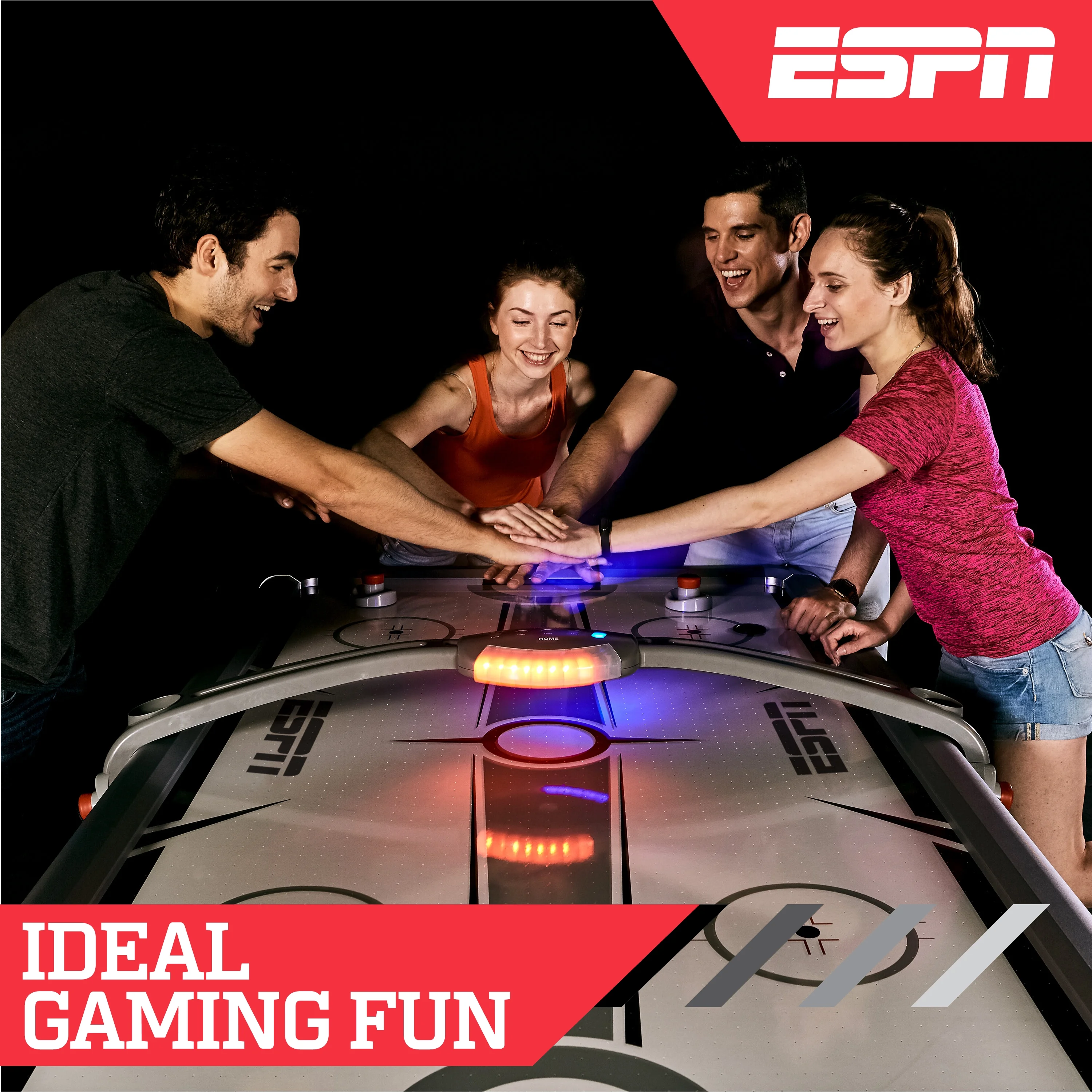 ESPN 84'' Fast Line Air Powered Hockey Table, Accessories Included, Gray