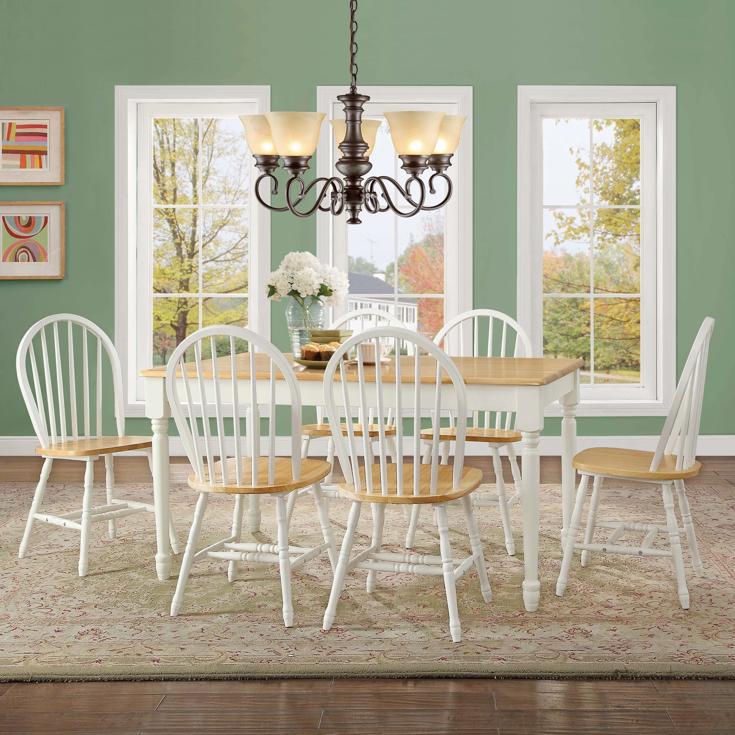 Better Homes and Gardens Autumn Lane Farmhouse Dining Table, Multiple Finishes