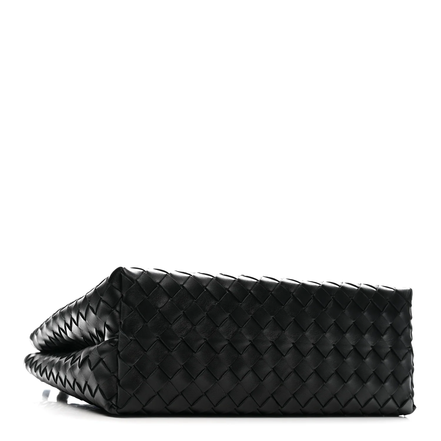 Nappa Intrecciato Medium Andiamo Shoulder Bag Black