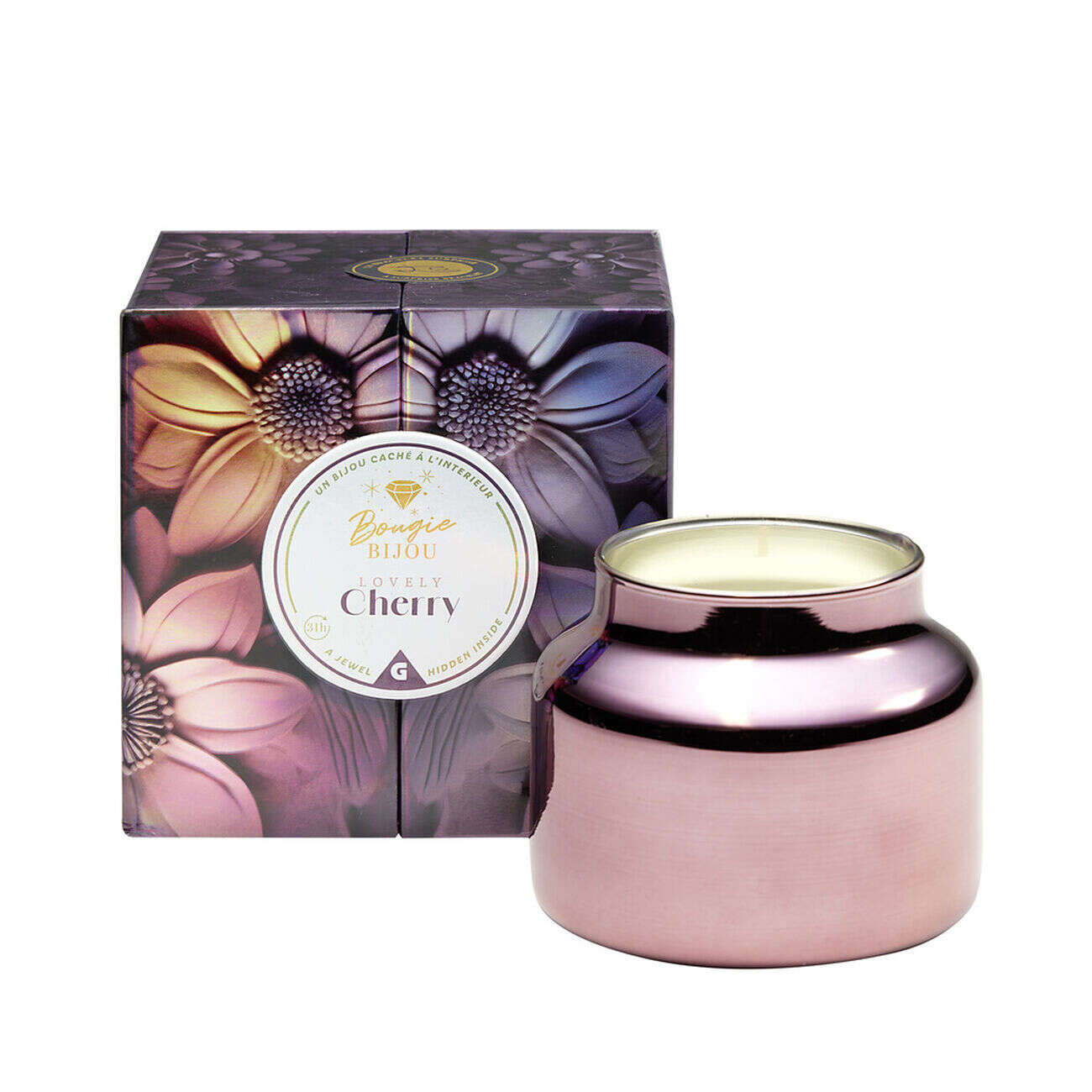 Bougie bijou collier doré - 6 modèles