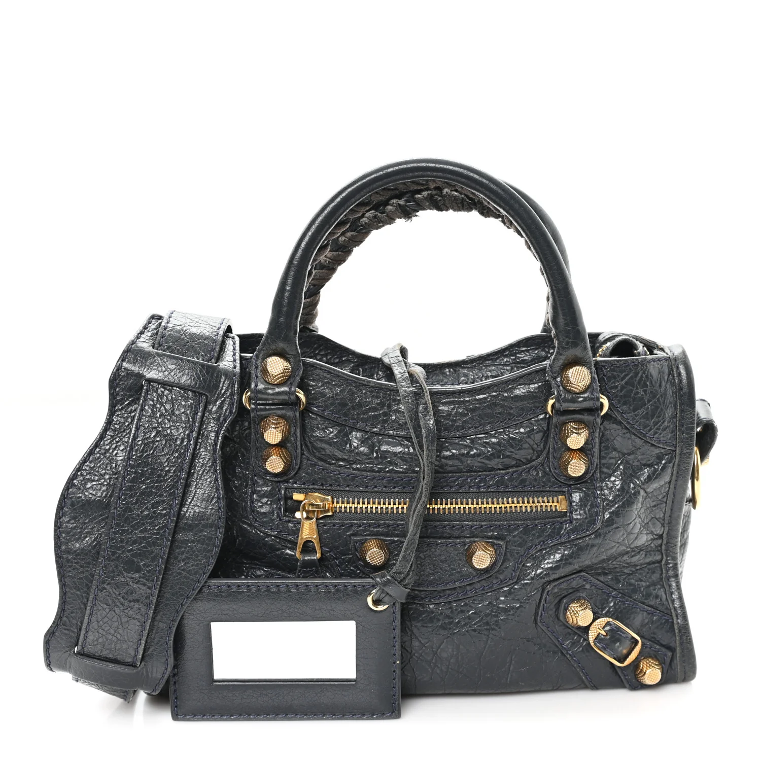 Agneau Giant 12 Gold Hardware Mini City Anthracite