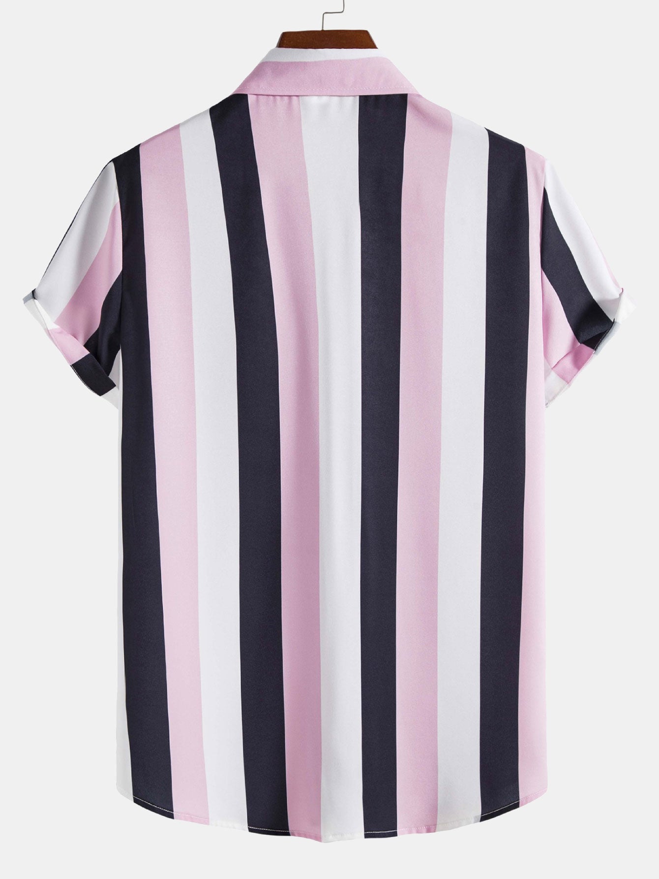 Chemise boutonnée à larges rayures
