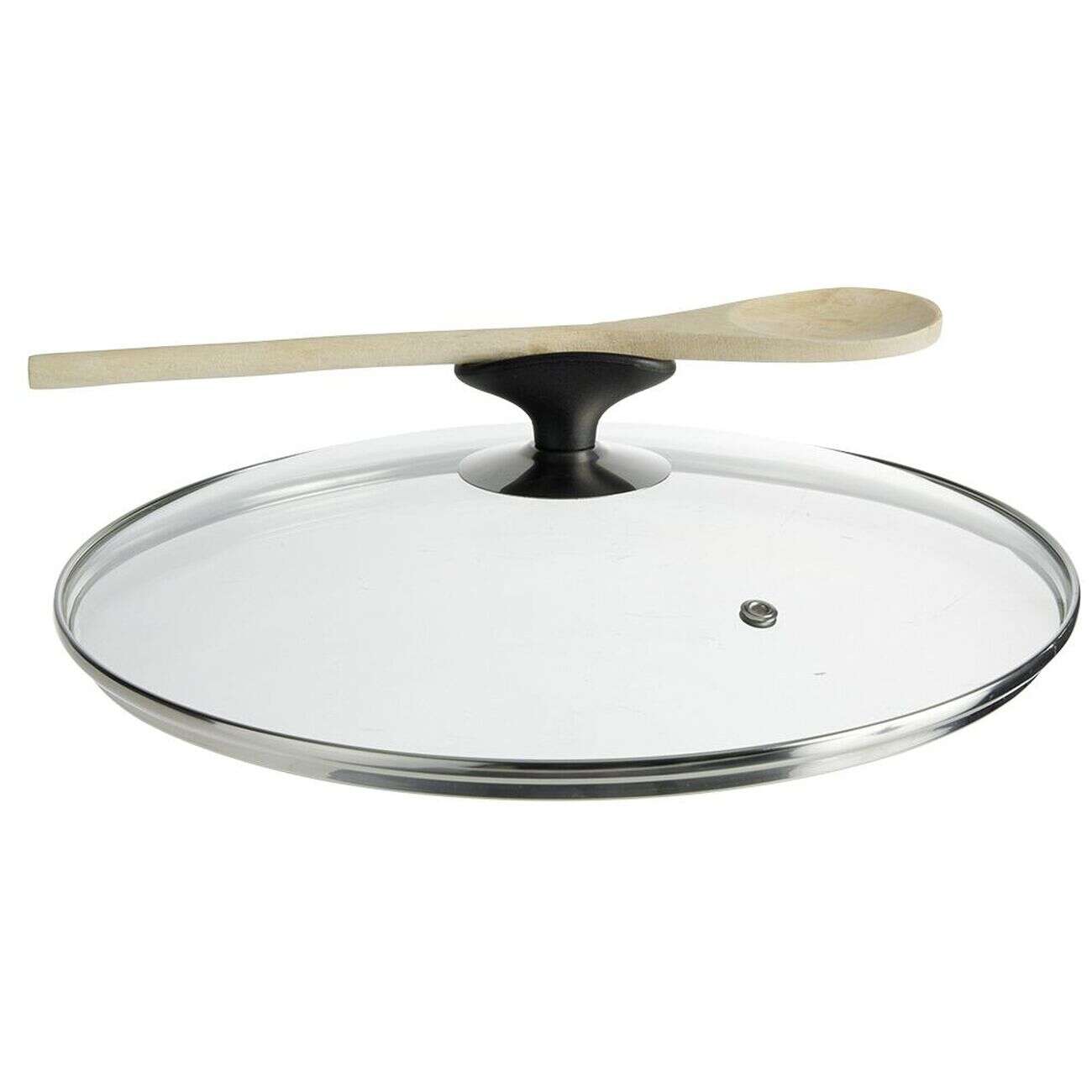 Couvercle anti éclaboussures en verre trempé Ø28 cm