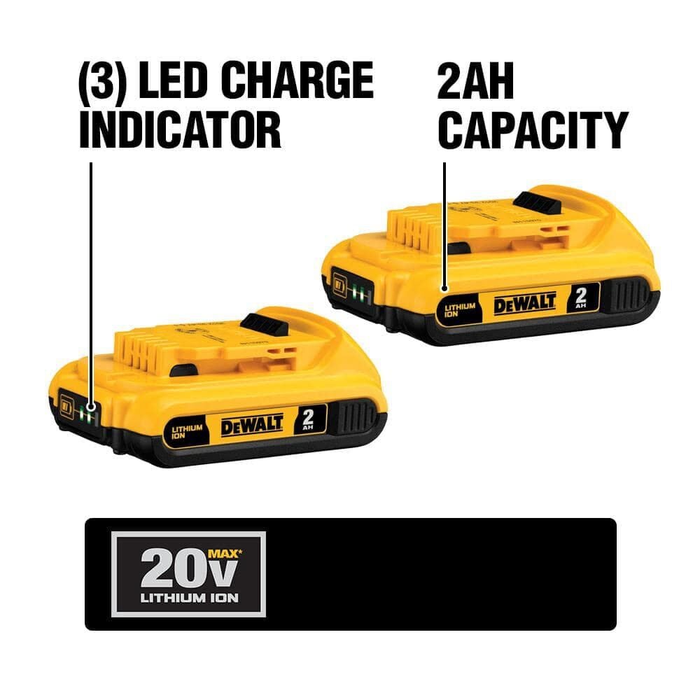 Kit combiné d'outils DEWALT 20V MAX 10 DCK1020D2 (2025)