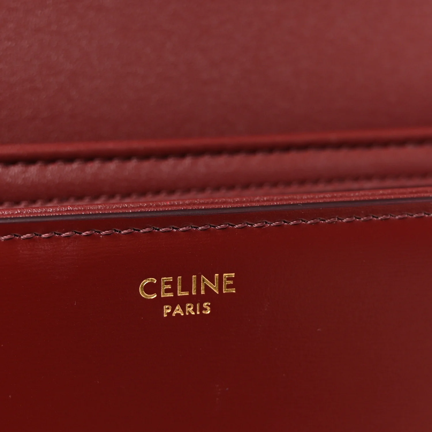 Shiny Calfskin Teen Triomphe Light Burgundy