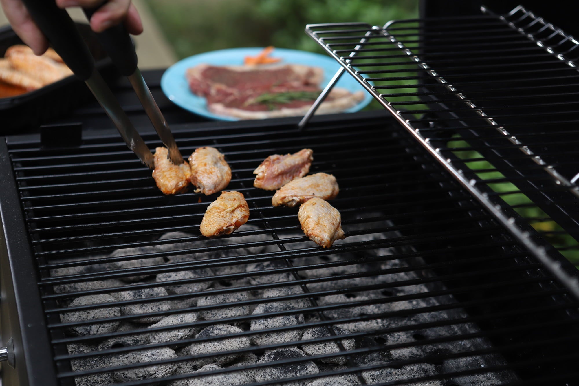34'' Charcoal Grill Extra Large Portable BBQ  Grill. Black