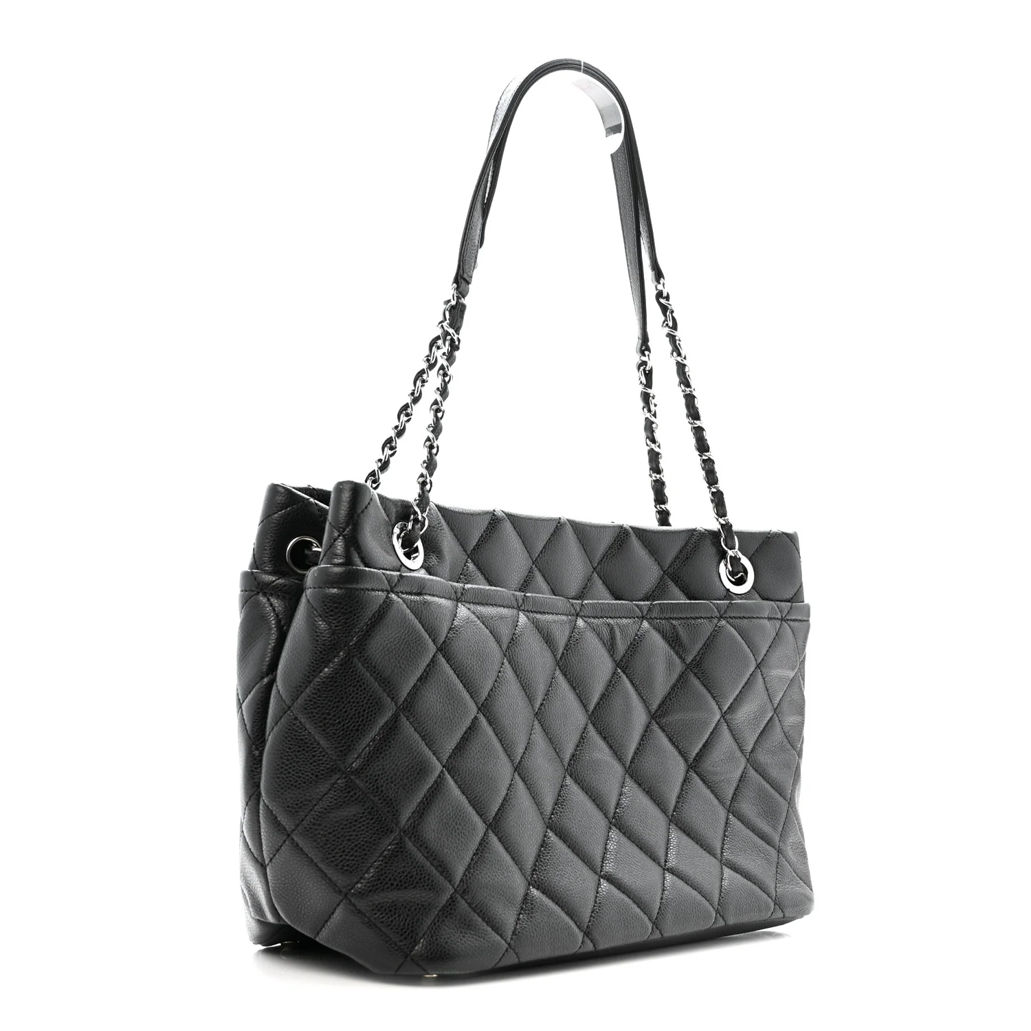Caviar Quilted CC Timeless Soft Tote Black