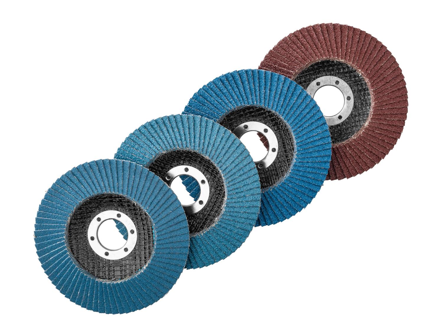 Set de disques ou Plateau auto-agrippant avec disques abrasifs,  115 mm