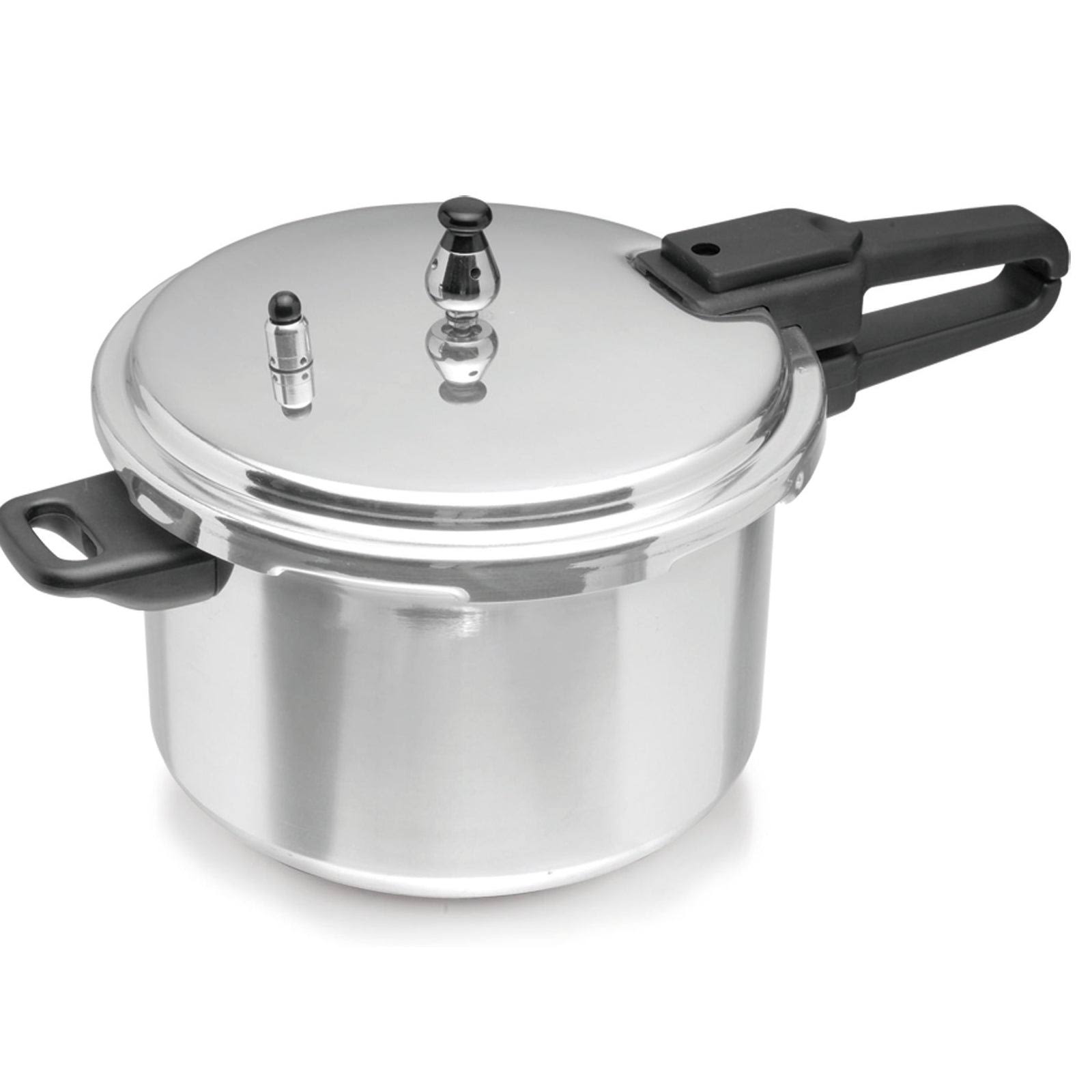 Imusa A417-80801W Stovetop Aluminum Pressure Cooker - 7.2 qt - Silver