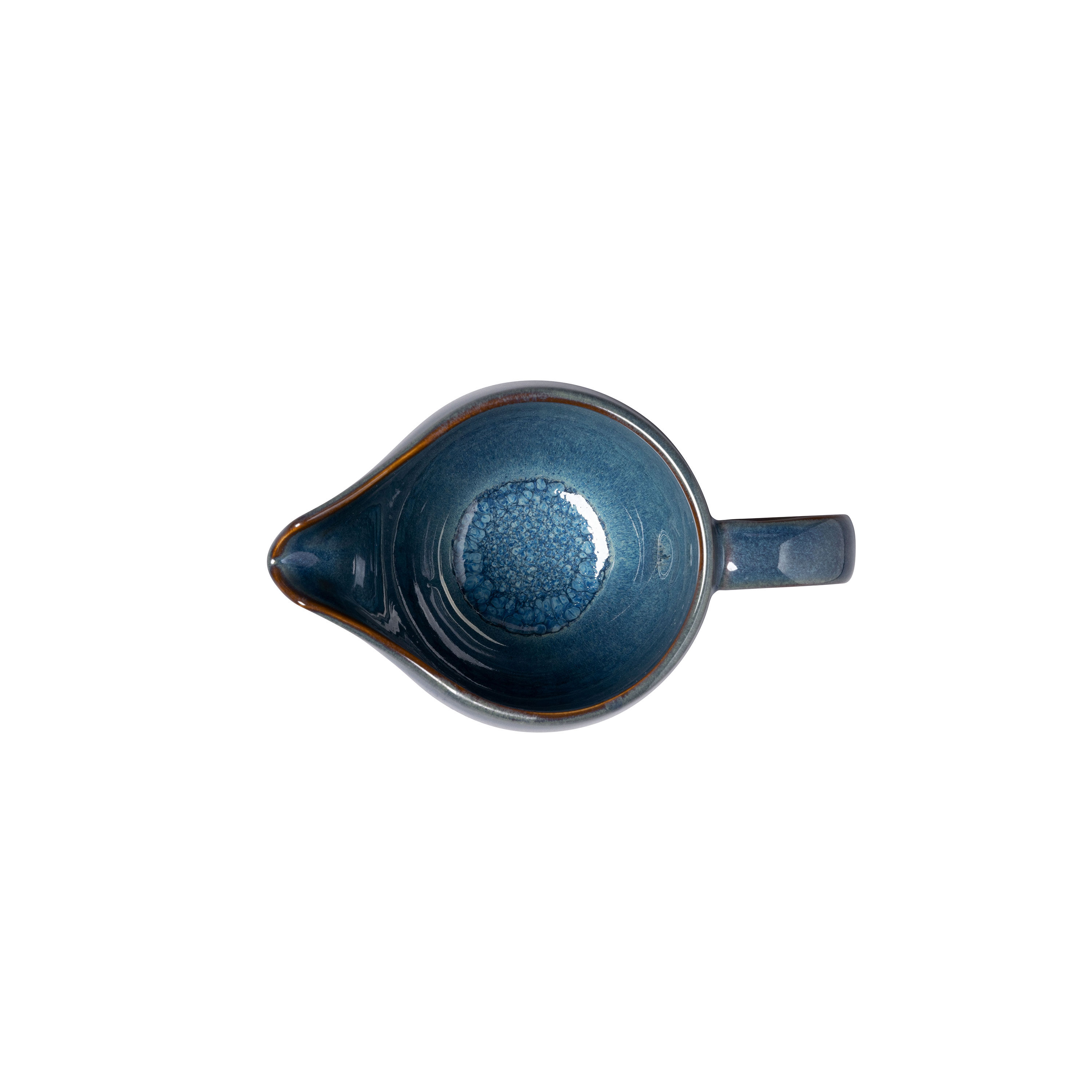 Crafted Creamer - Blue, 6.8 oz, Premium Porcelain