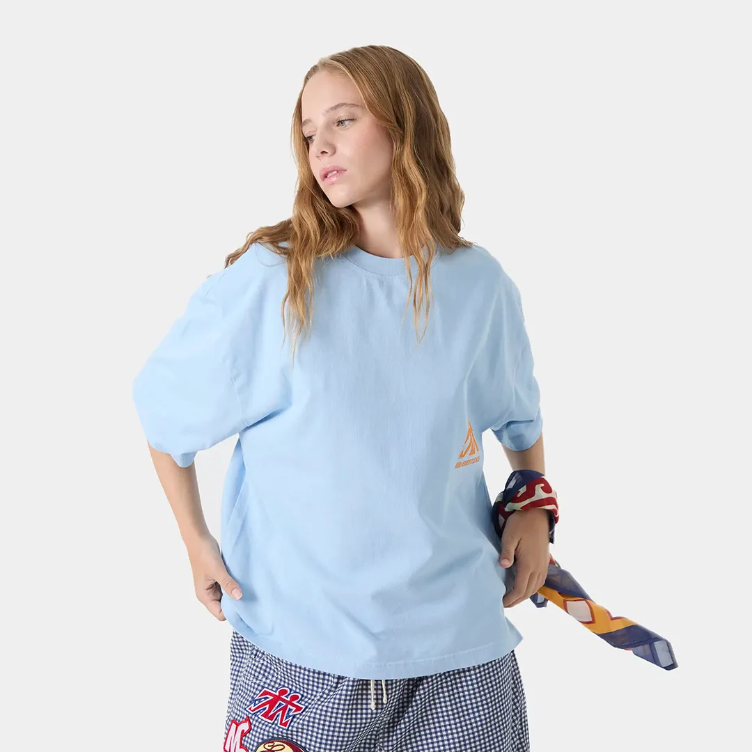 Mbuddy Blue Oversized Tee