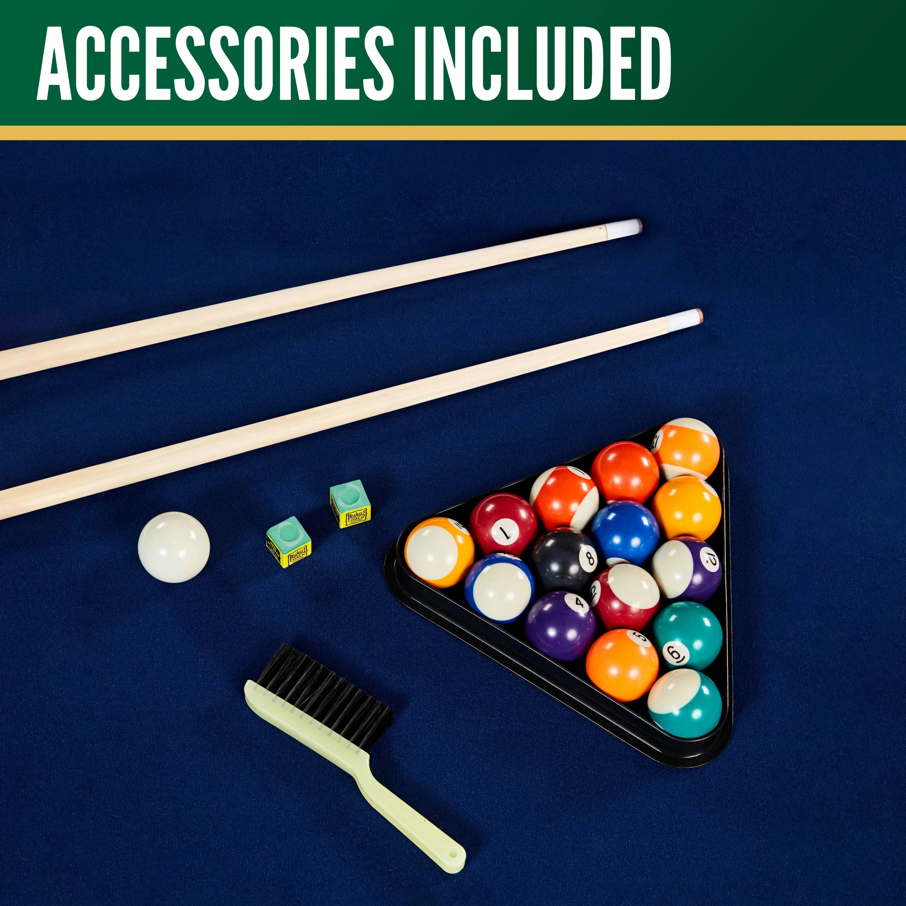 7 ft Arcade Billiard Table with Pool Ball and Cue Stick Set (84 in x 48 in) - Image 8