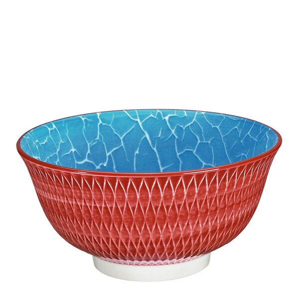 AMICI skål 85 cl 18 cm rombe rød
