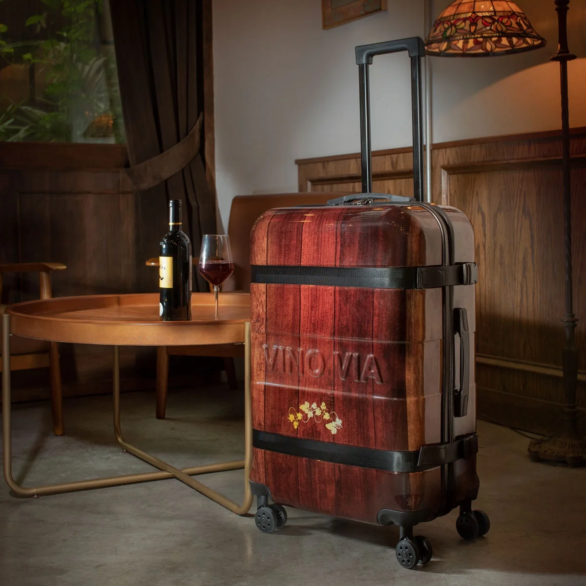 The Ten (10-Bottle) Wine Luggage, TSA Approved Anti-Theft Zipper, Lightweight Hard Shell Spinner Suitcase(10) - Image 2