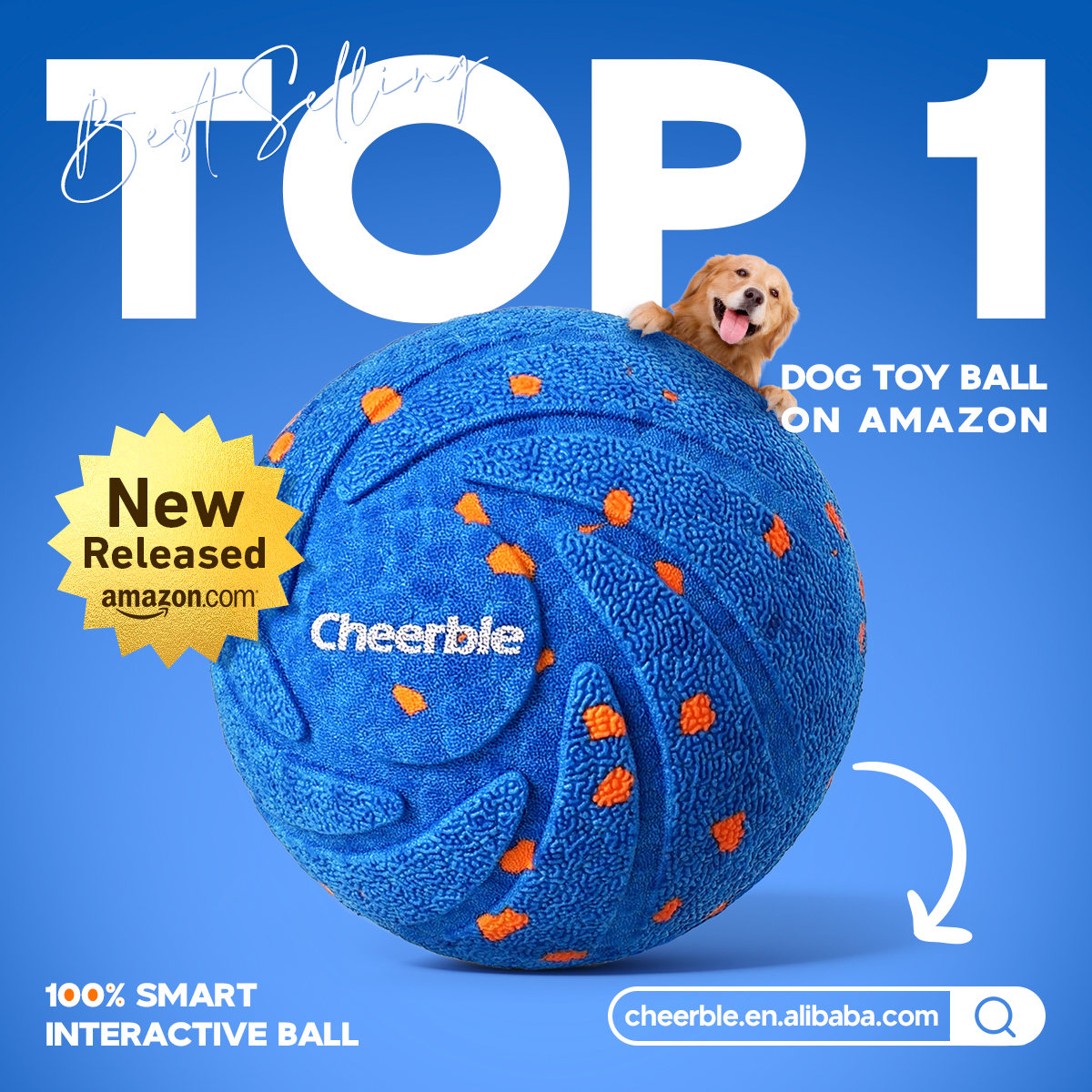 Outdoor Pet Dog Interactive Toys Durable Soft Rubber Movement Balls