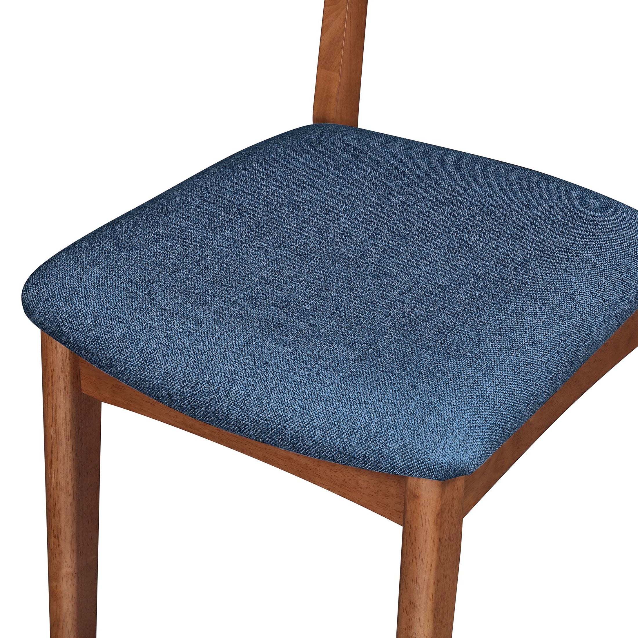 Better Homes & Gardens Greyson Mid-Century Dining Chairs, Black Faux Leather, Acorn Finish, Set of 2