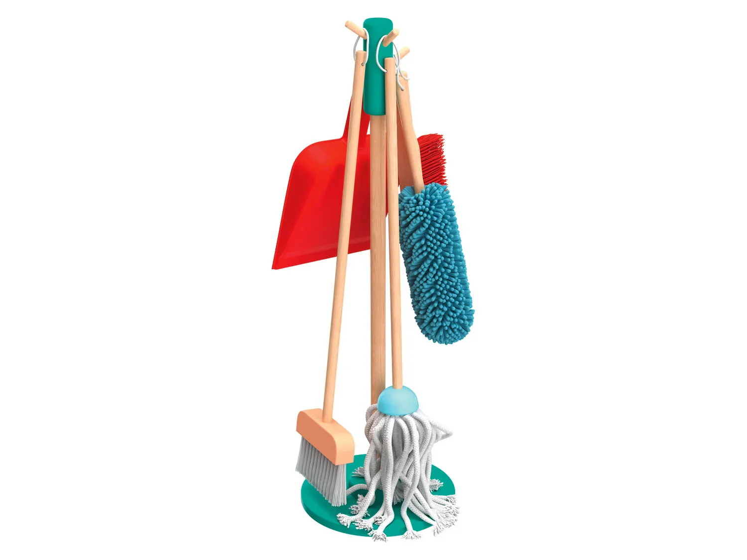 Playtive Station de nettoyage / schoir  linge / planche  repasser en bois