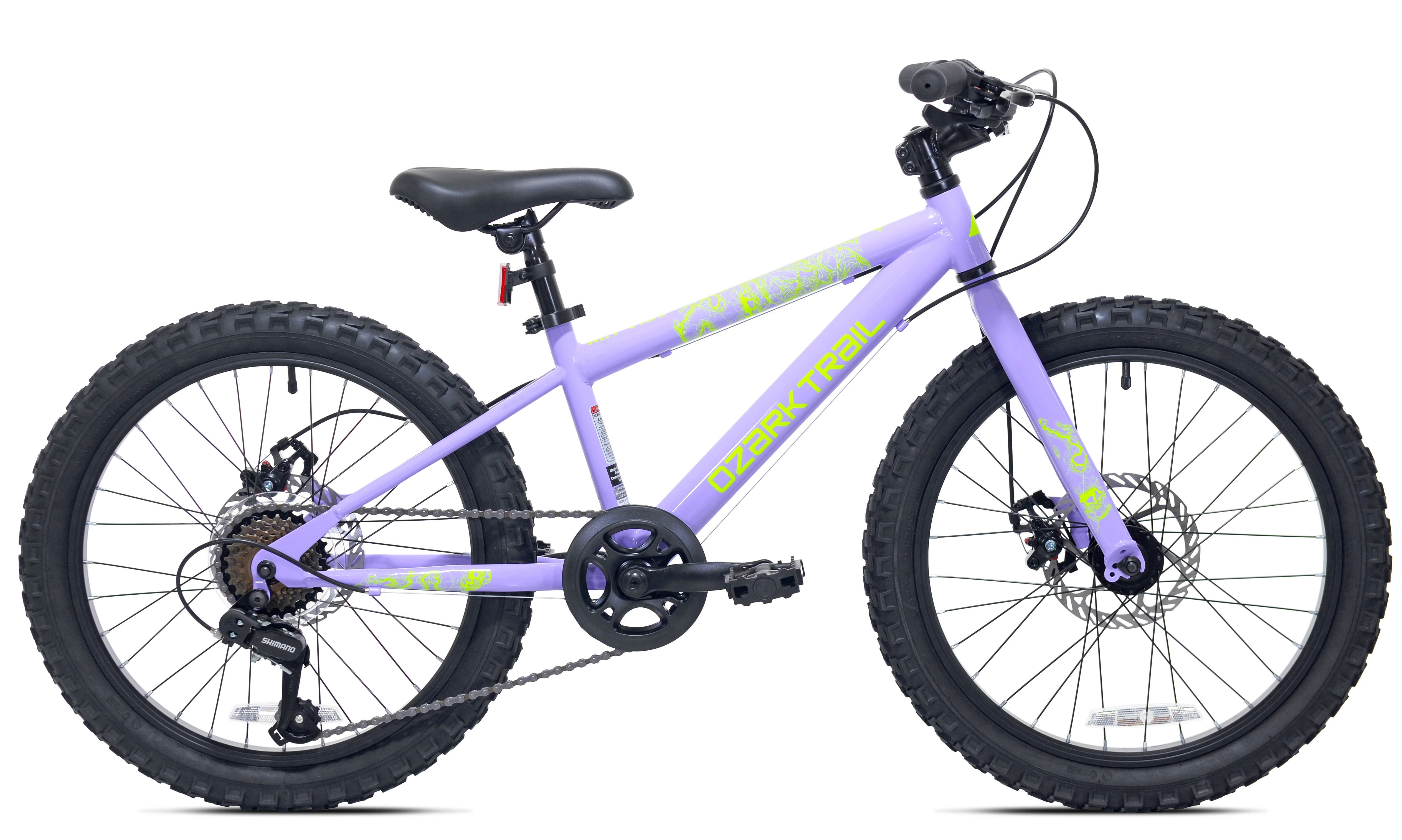 20" Vibe Mountain Bicycle, 7 Speed, Fits Rider 3'11" 4'4", Purple, Teen, Unisex Image 3