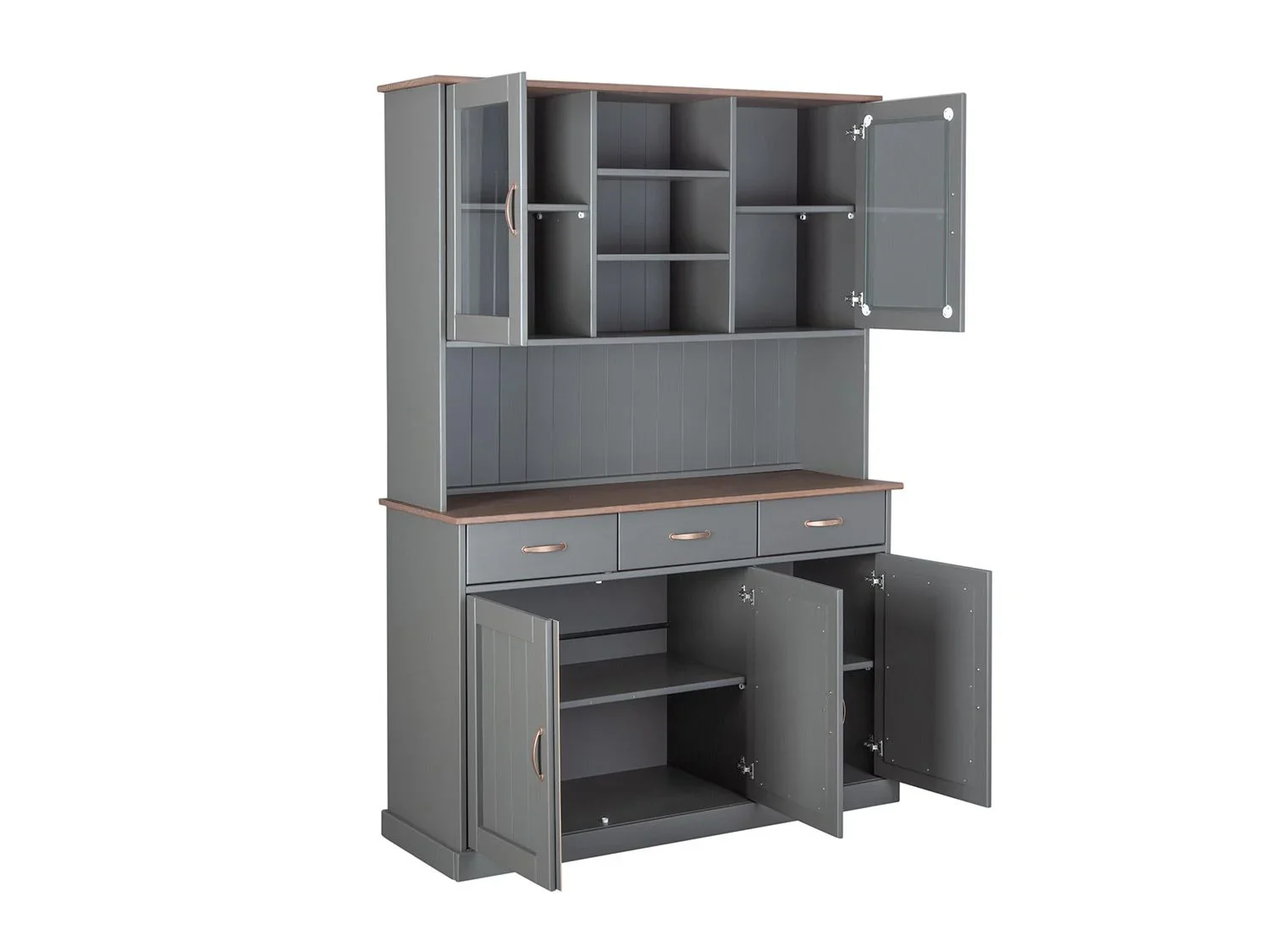 Inter Link Commode haut de gamme style campagnard, bois de pin