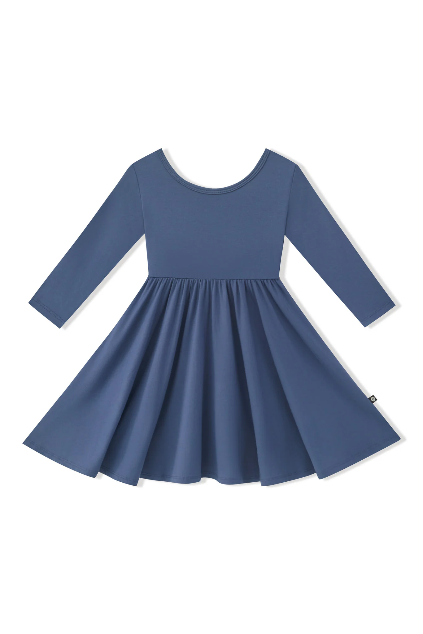 Long Sleeve Twirl Dress in Oxford