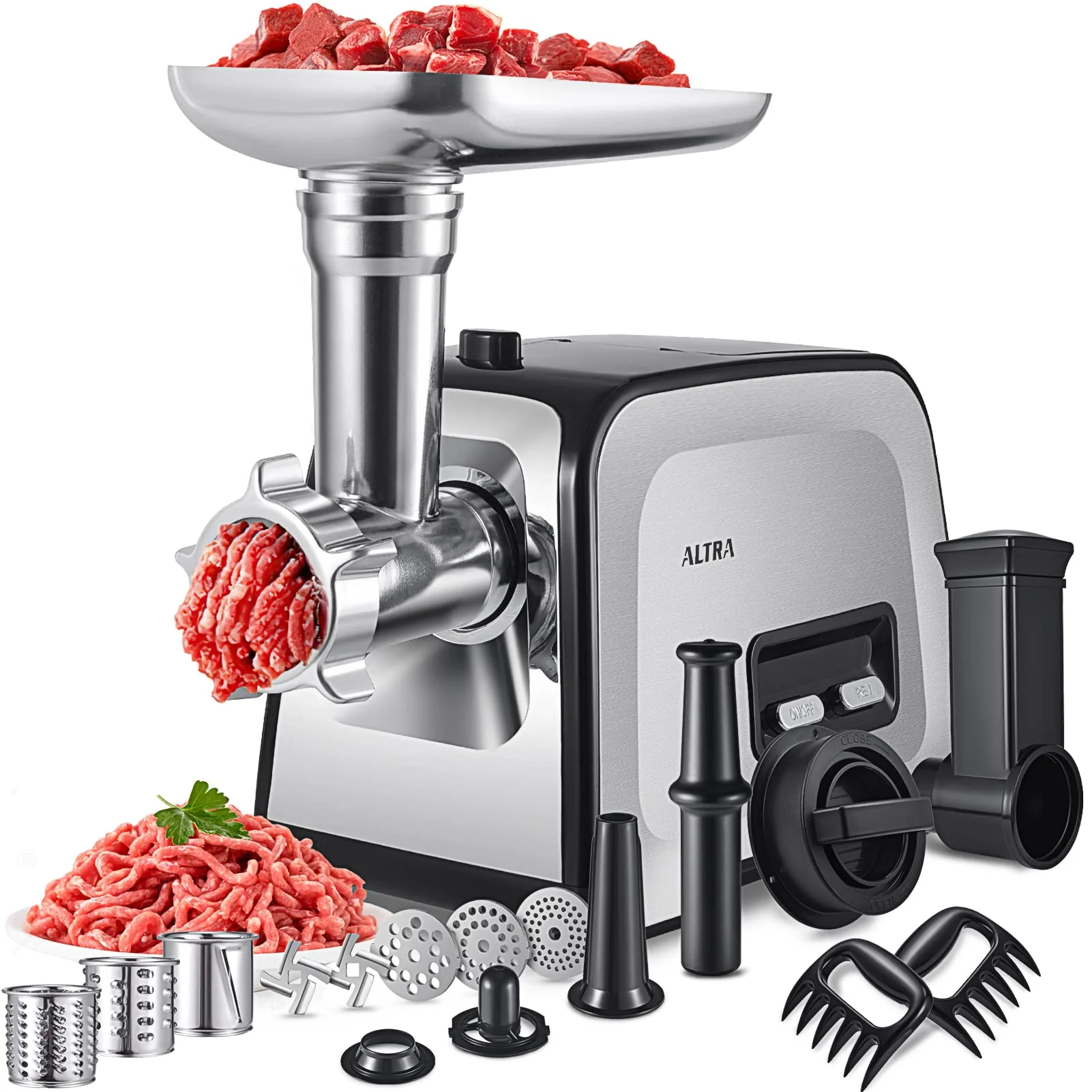 ALTRA LIFE Electric Meat Grinder. Sausage Stuffer