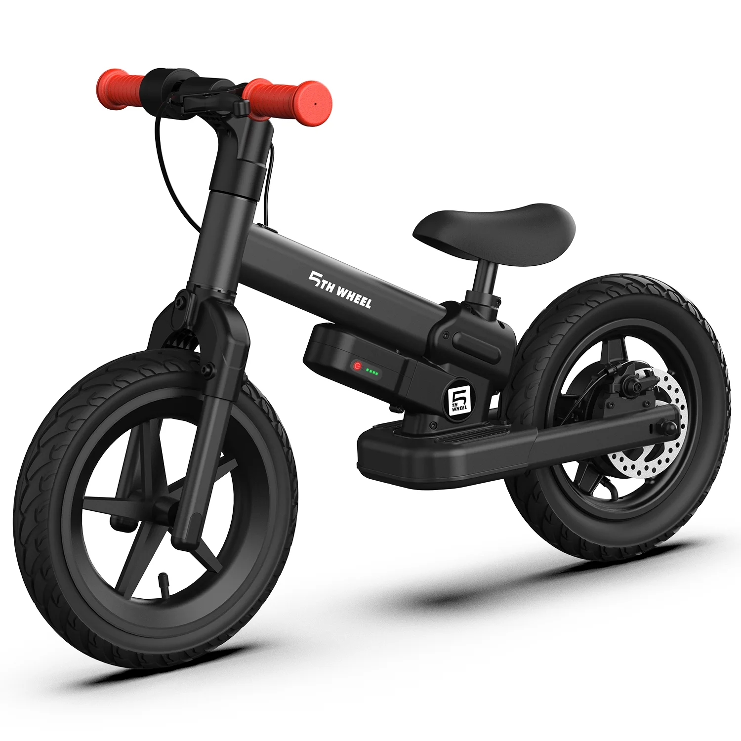 KB09 150W Electric Balance Bike for Kids, Black 12" Pneumatic Tire with Dual Brake - Image 8