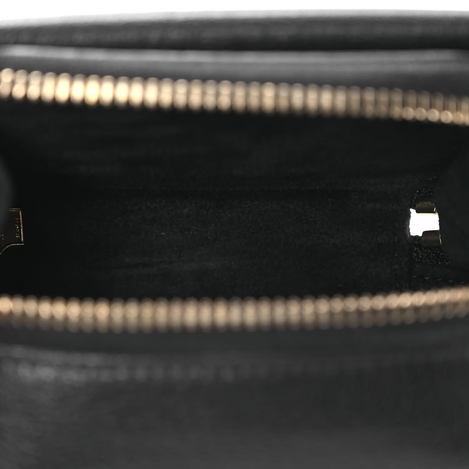 Goatskin Mini Saddle Shoulder Strap Pouch Black