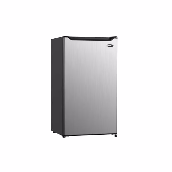 4.4 Cu. Ft. Compact Refrigerator with Stainless Door, Black
