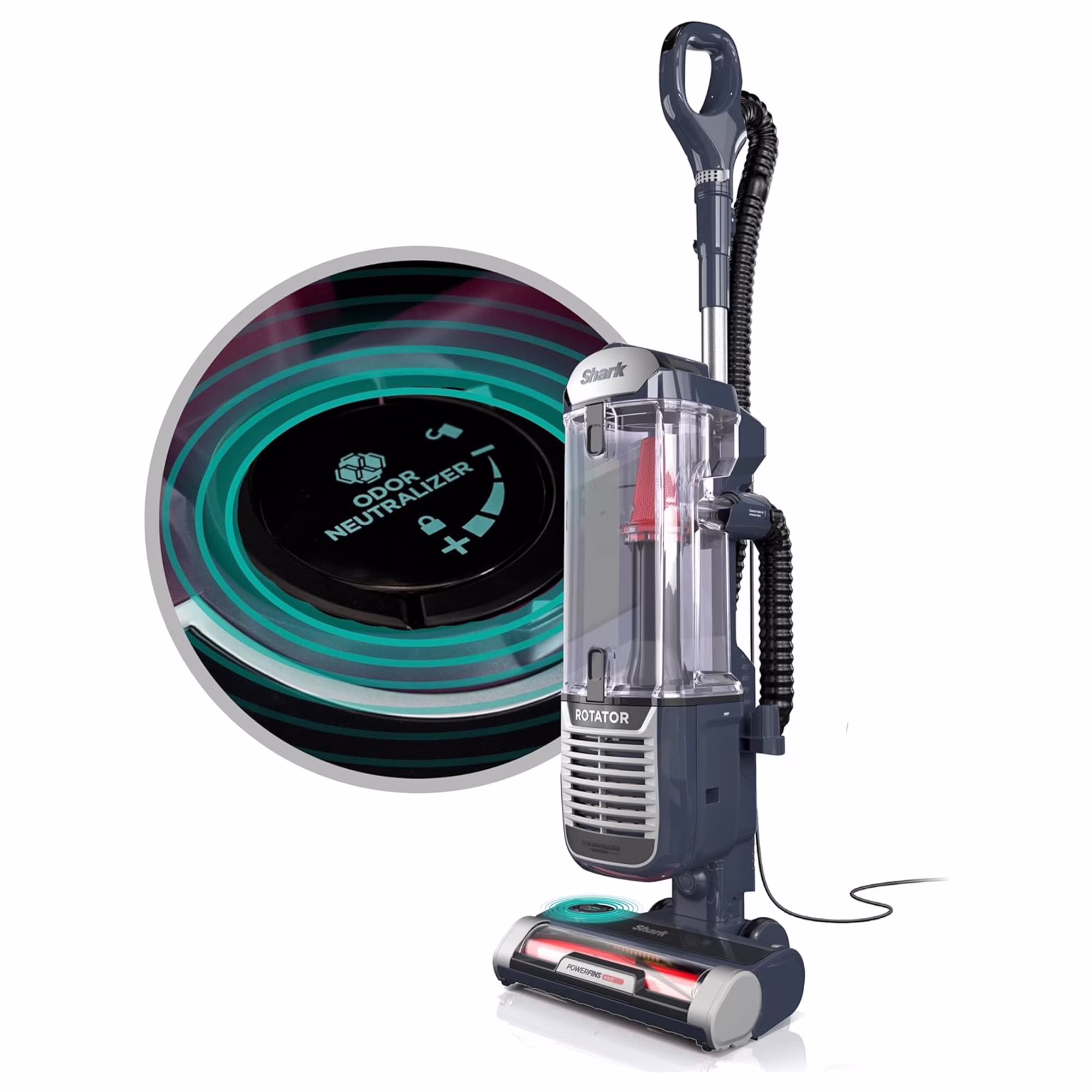 Open Box Vacuum Cleaner Rotator Lightweight Bagless Upright Pet Hair Navy