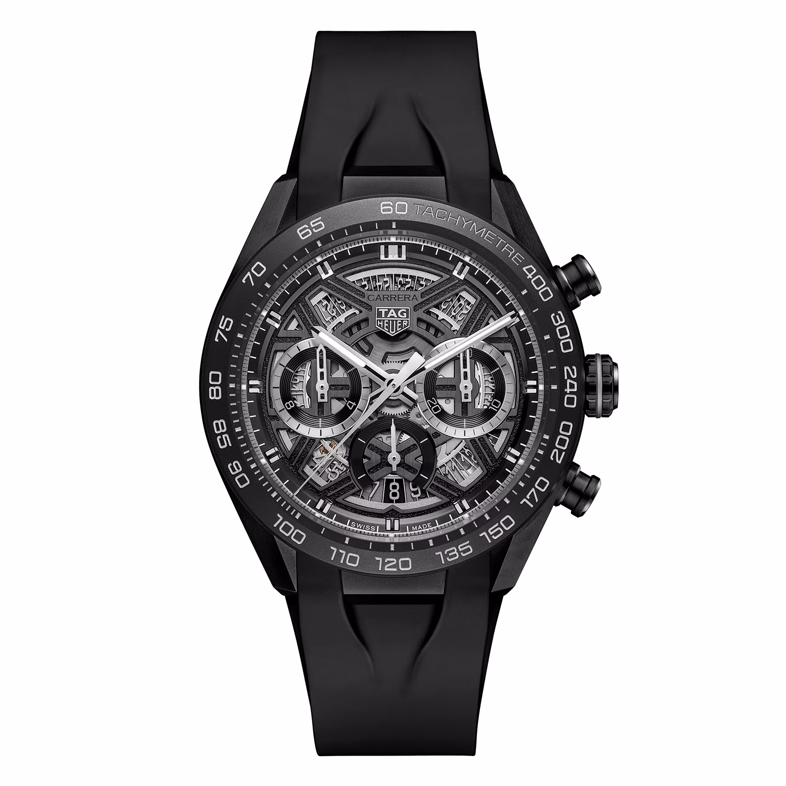 【Super Clone】TAG Heuer Carrera Chronograph Extreme Sport 44mm Mens Watch Black CBU2080.FT6272