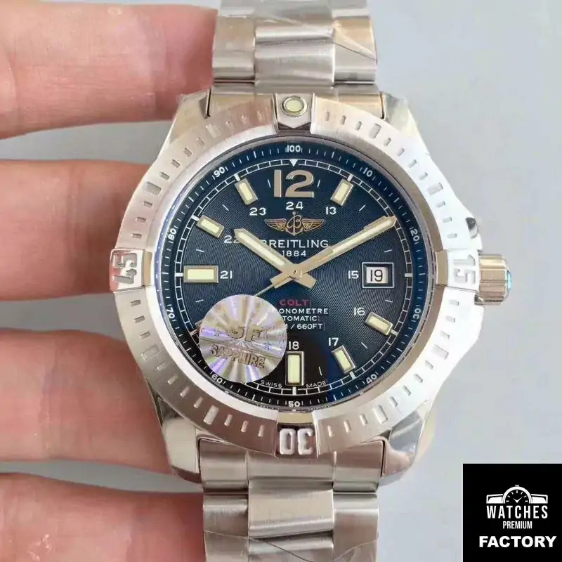 Breitling Colt Automatic 44MM A1738811-BD44-173A GF Factory Black Dial