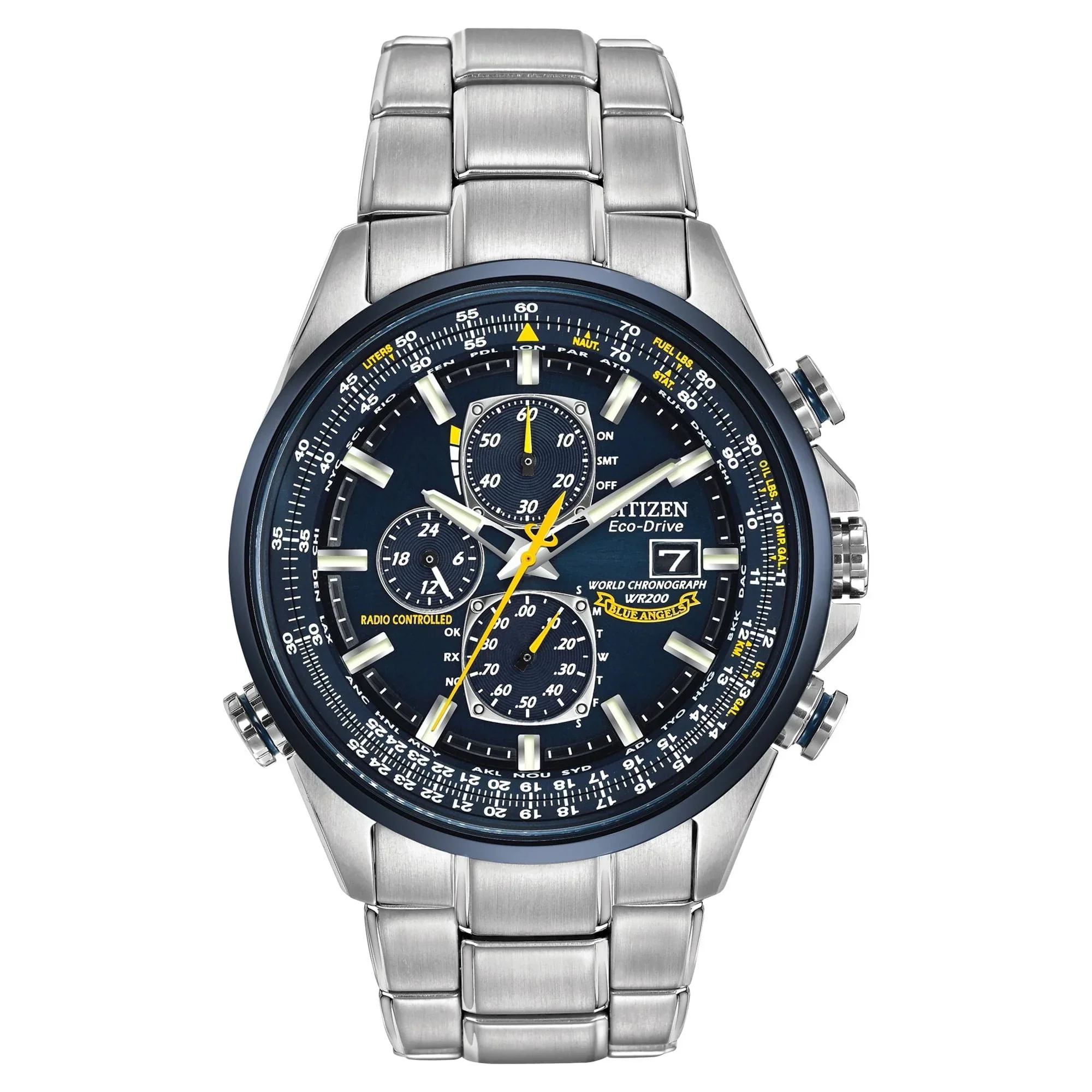 Citizen Men's Eco Drive Blue Angels World Chronograph AT Watch AT8020-54L