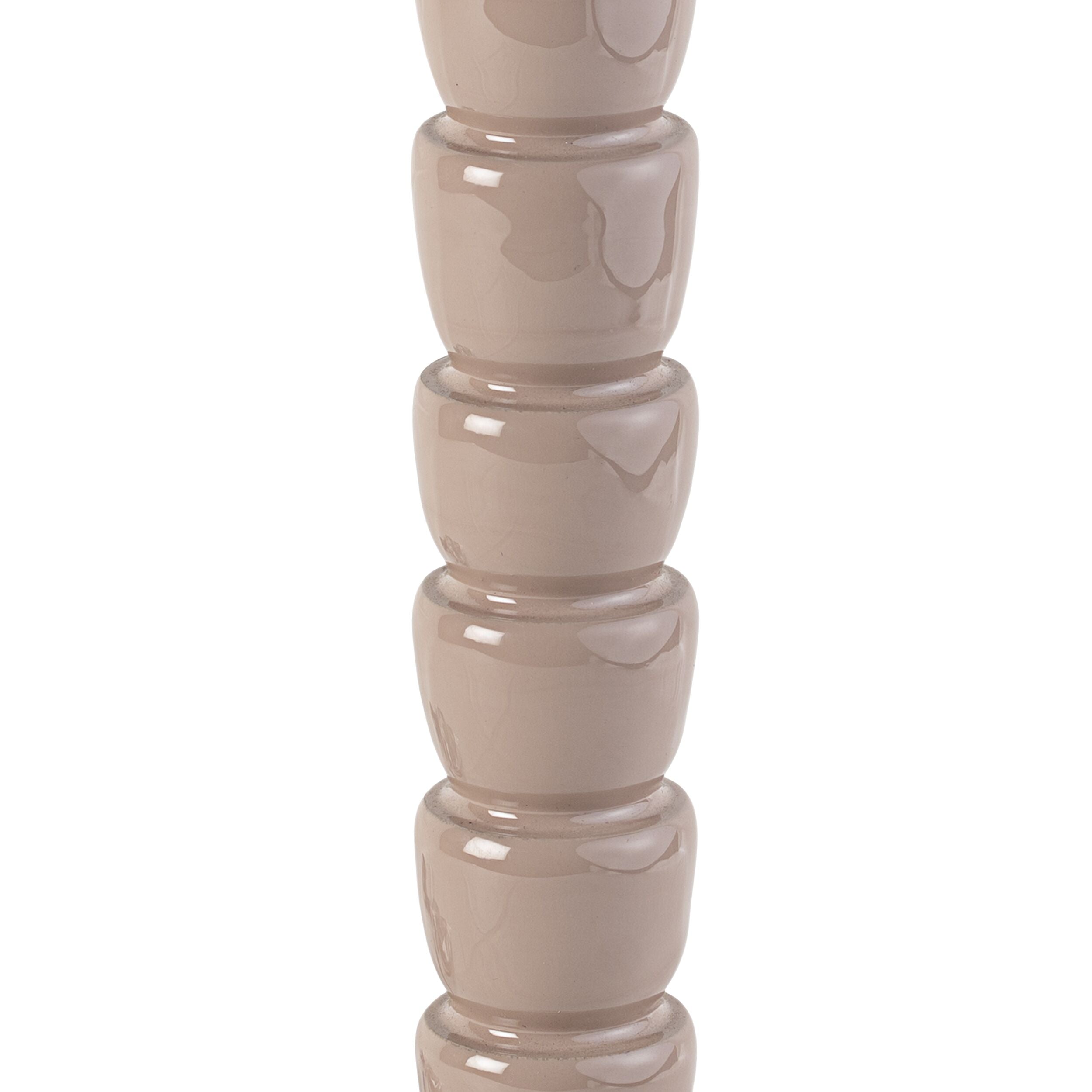 Mercado Wooden Table Lamp Warm Sand Base Only 12x28cm