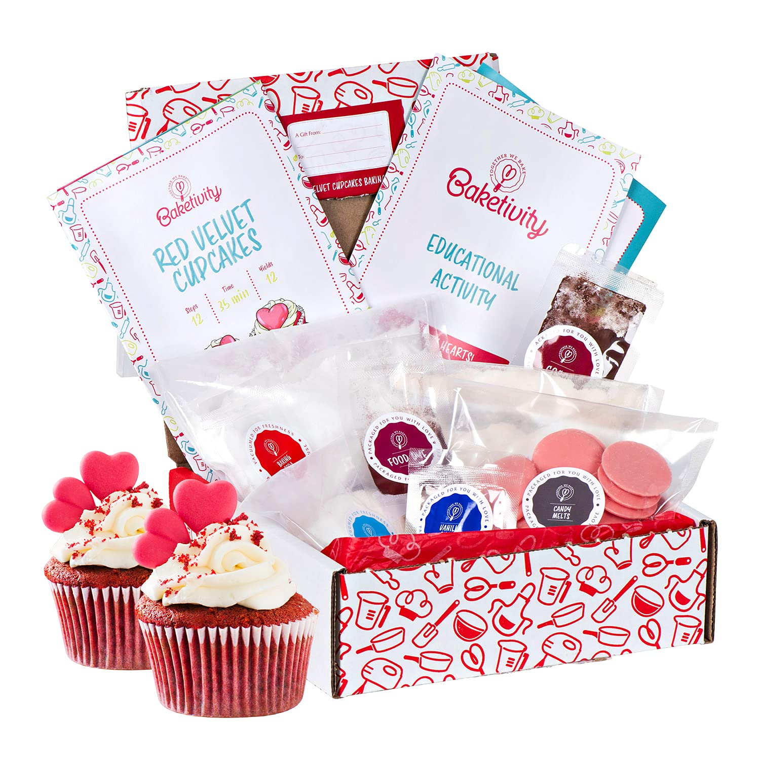 Baketivity DIY Cake Pop Kids Baking Kit with Pre-Measured Ingredients