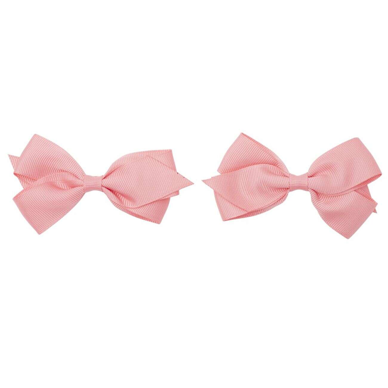 Barrette à cheveux x2 mini noeud tissu pastel 5,5x10cm (4 modèles)