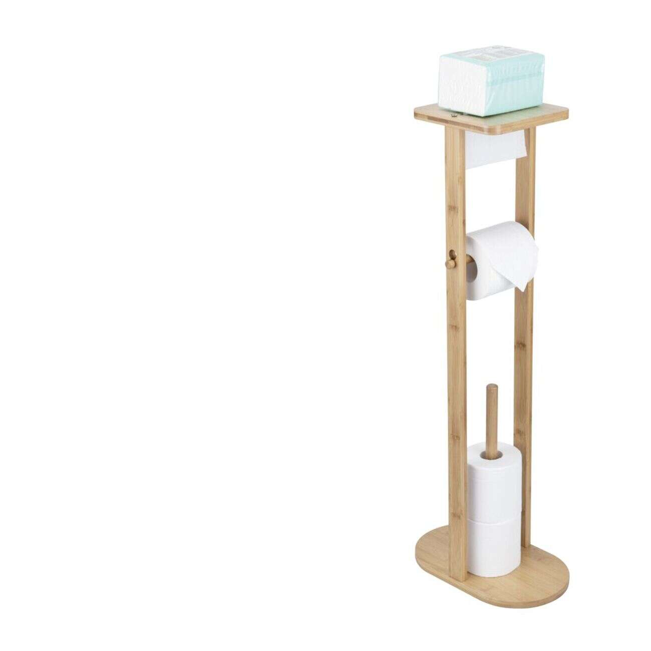 Support papier toilette bambou 30x18xH80cm