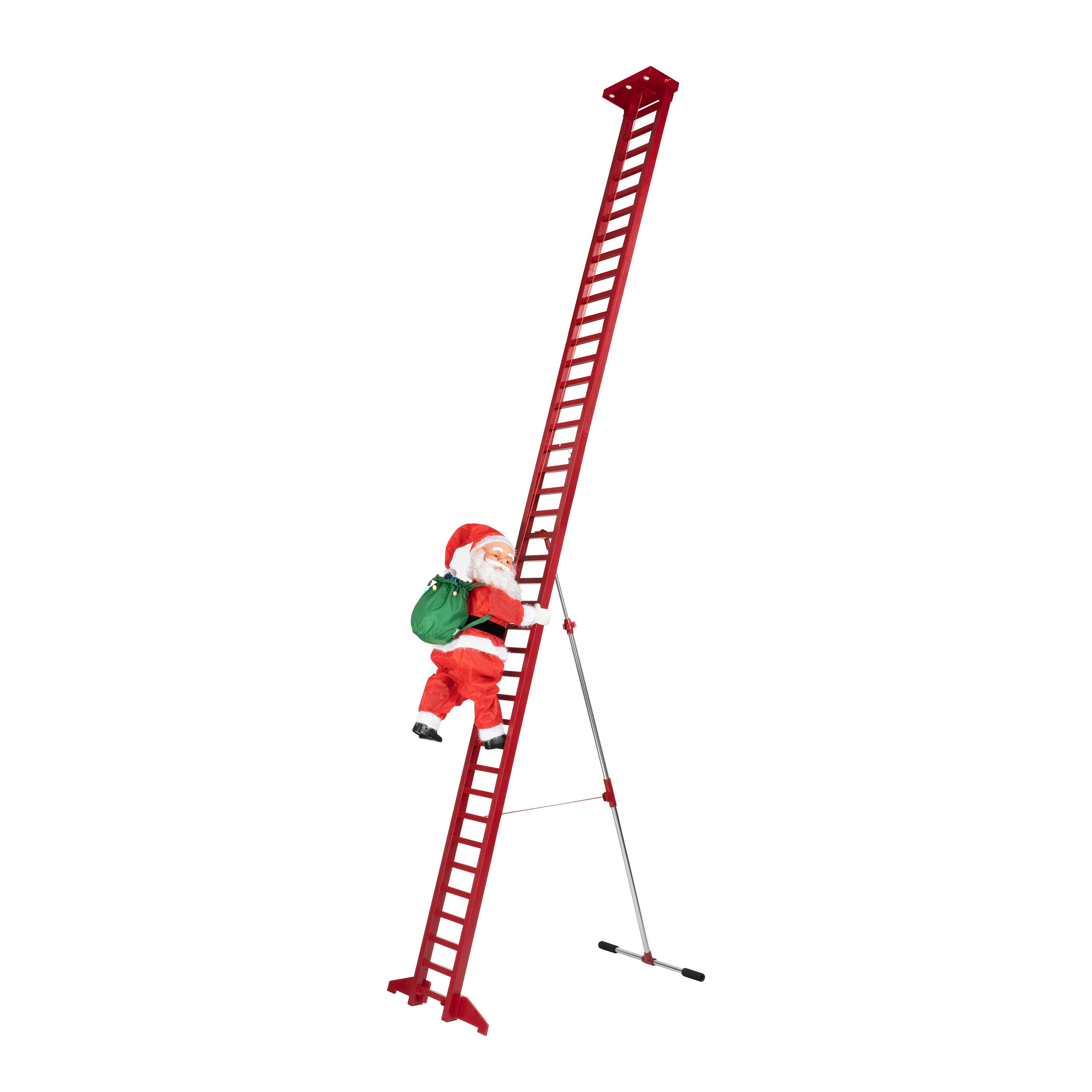 Mr. Christmas 10' Outdoor Climbing Santa ,Red