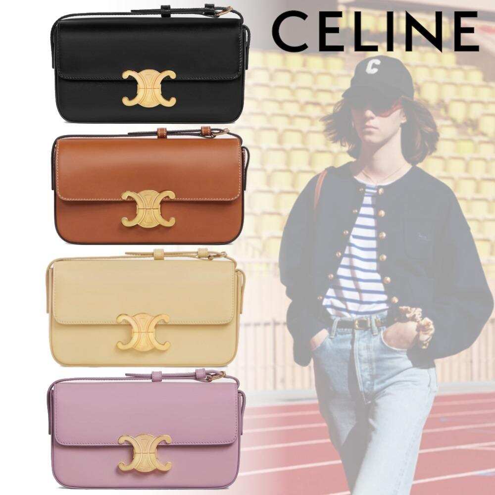 【セリーヌ】21SS新作☀トリオンフ ショルダーバッグ / シャイニーカーフスキン-全6色