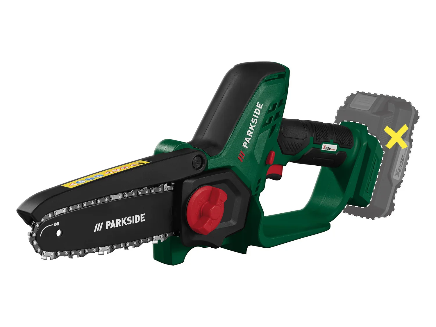 PARKSIDE Mini-trononneuse  bois sans fil PGHSA 20-Li B1, 20 V