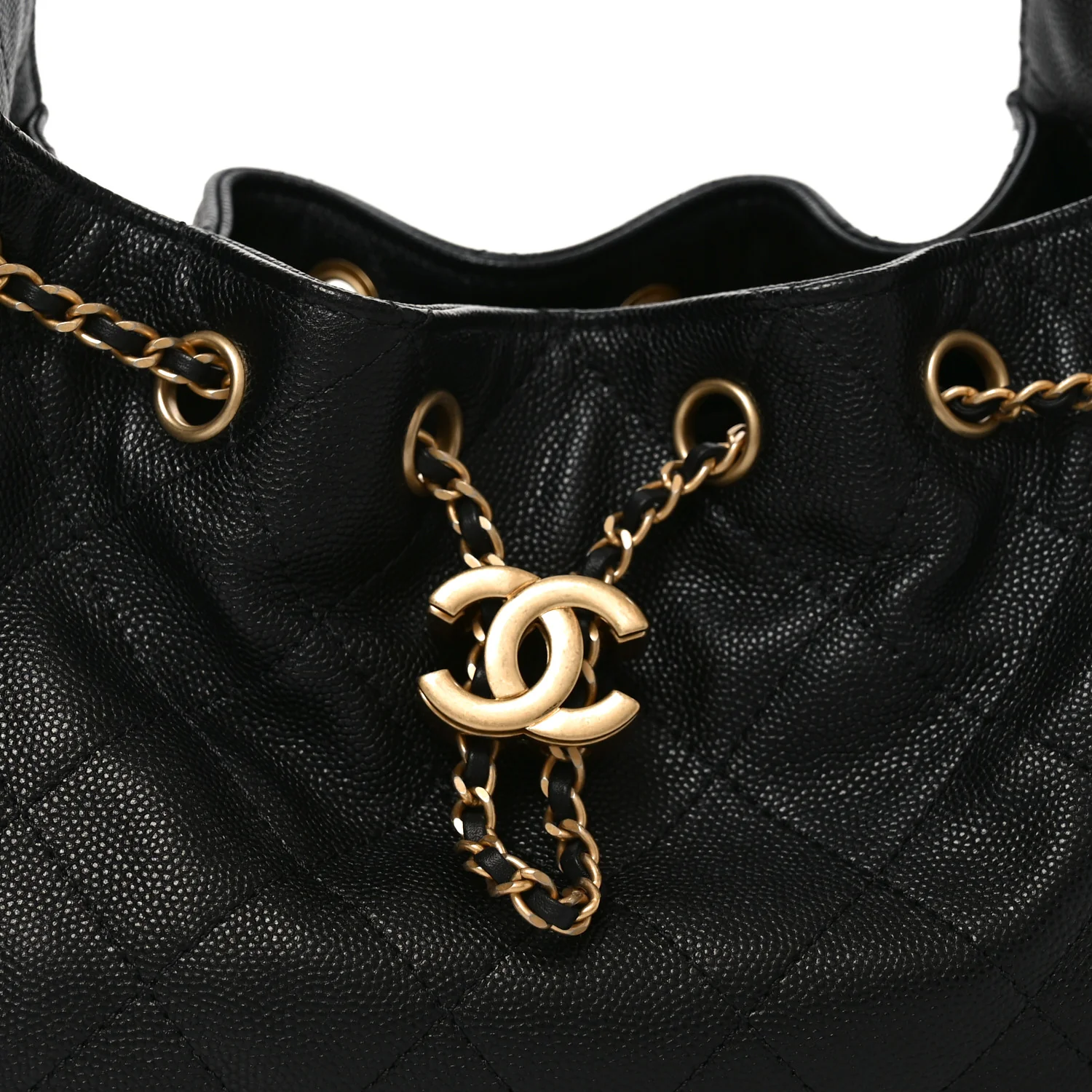 Caviar Quilted Mini Chanel 25 Handbag Black