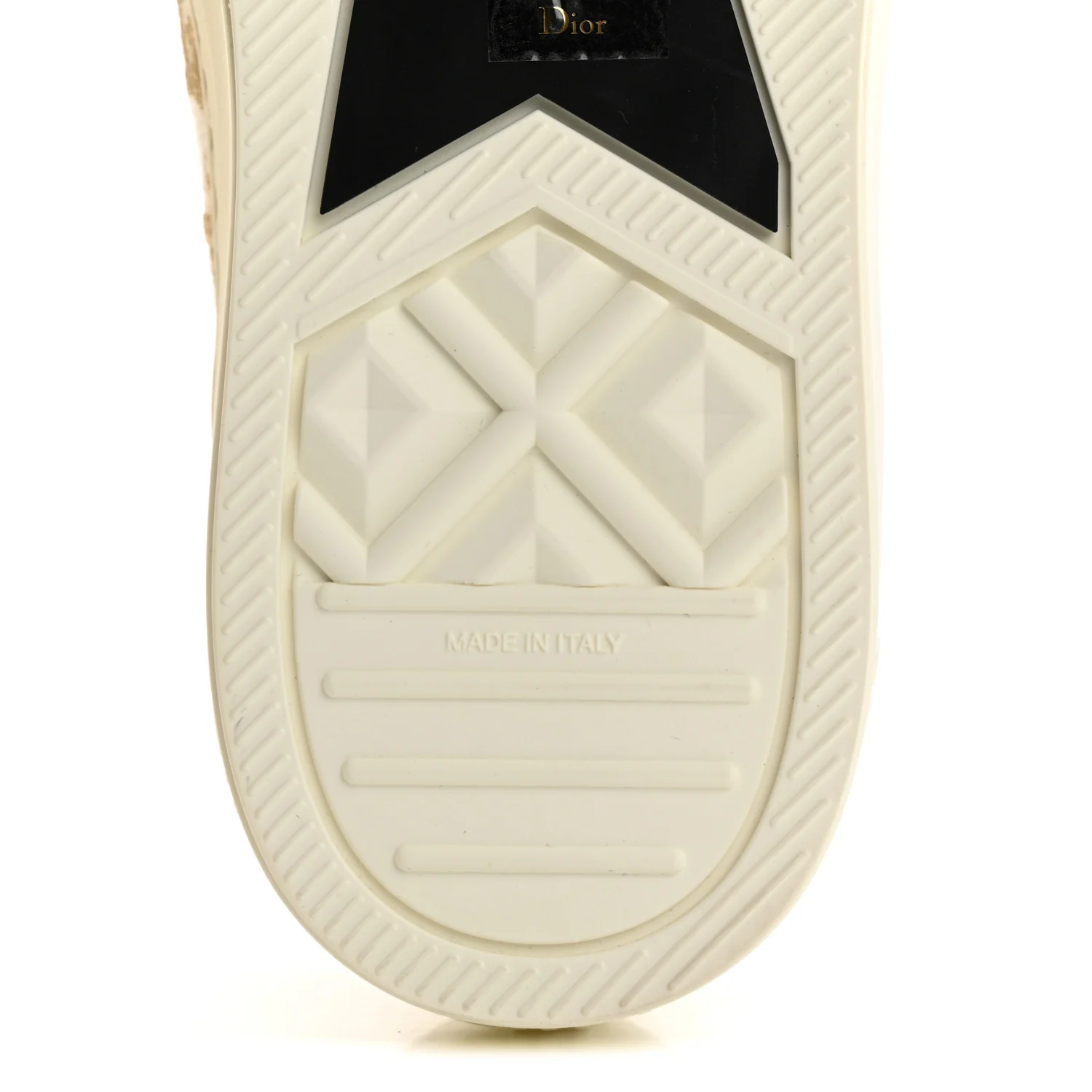 Canvas Oblique Walk'N'Dior Low Top Sneakers 41 Pale Gold