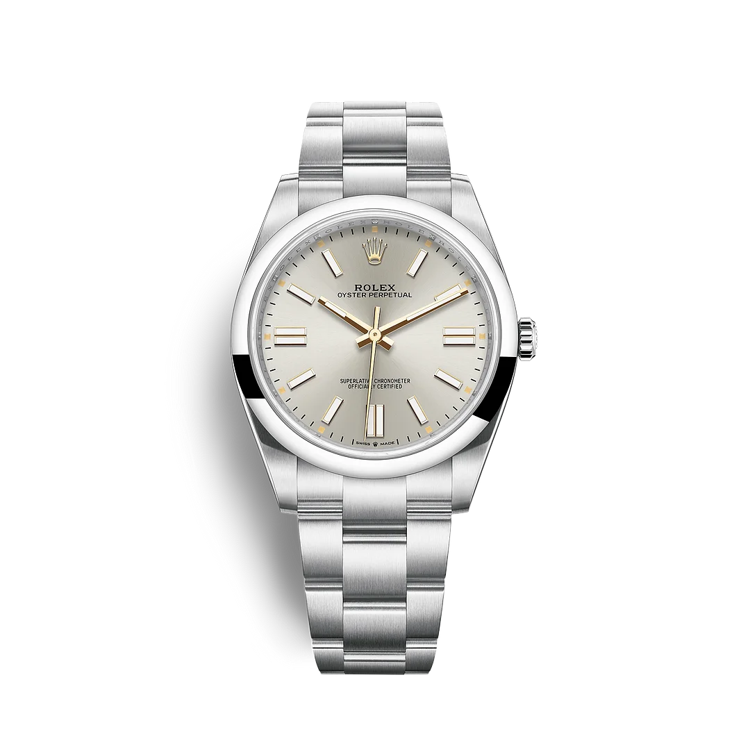 [Super Clone]R124300 Oyster-Perpetual Silver - New