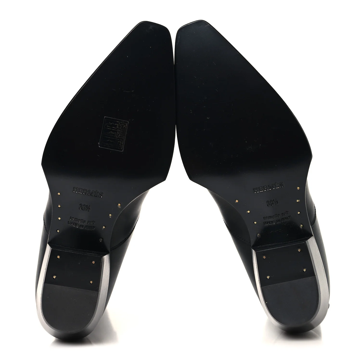 Calfskin Folk 35 Boots 38.5 Black