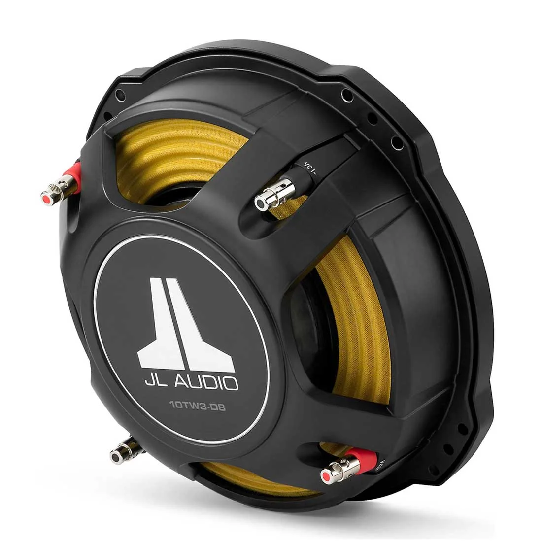 10TW3-D8 10" 400W RMS Dual 8-Ohm Voice Coil Shallow-Mount Car Subwoofer - Image 4