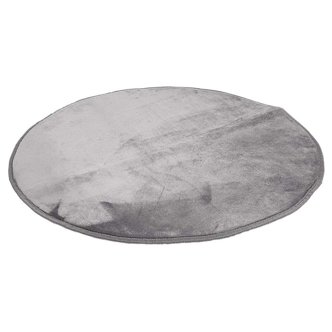 Tapis rond D80 gris
