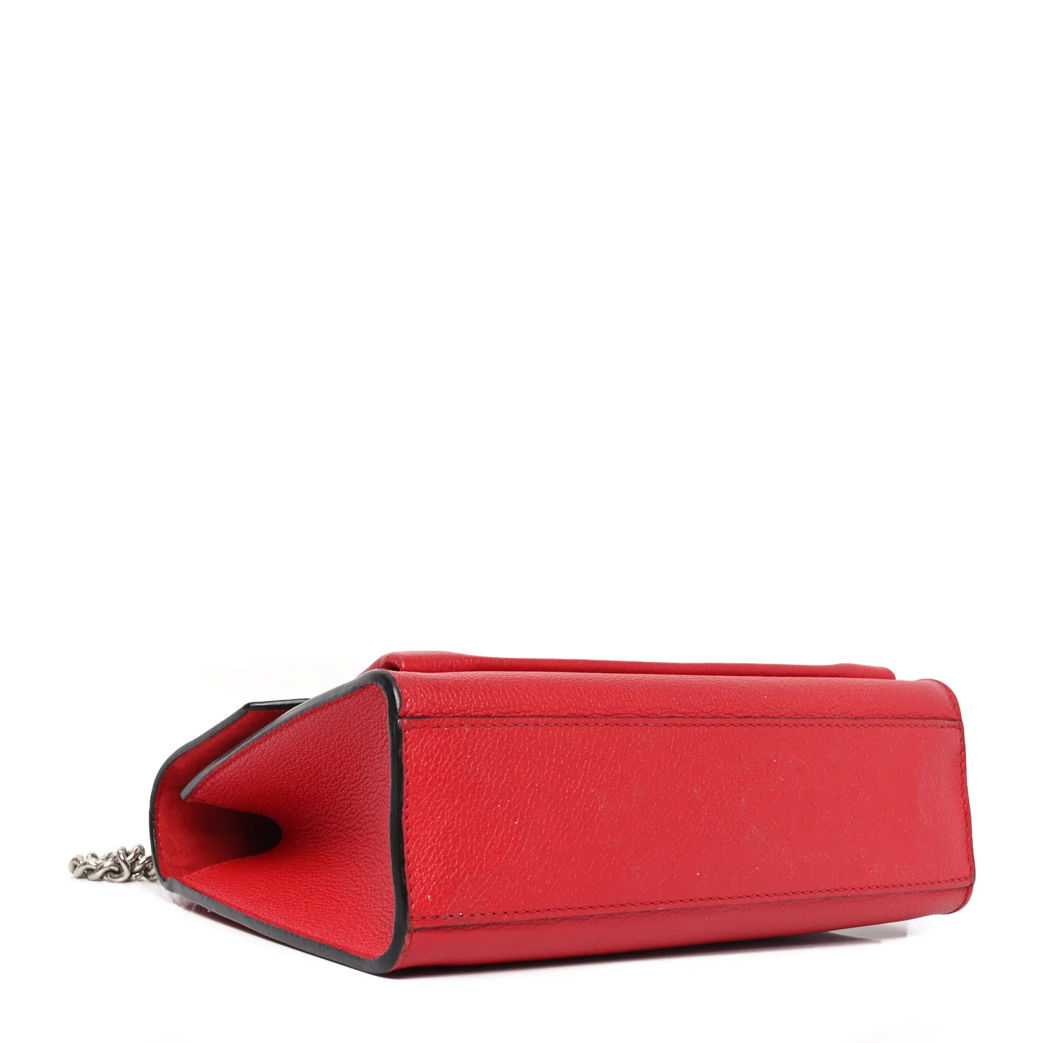 Soft Calfskin My Lockme Chain Bag BB Poppy