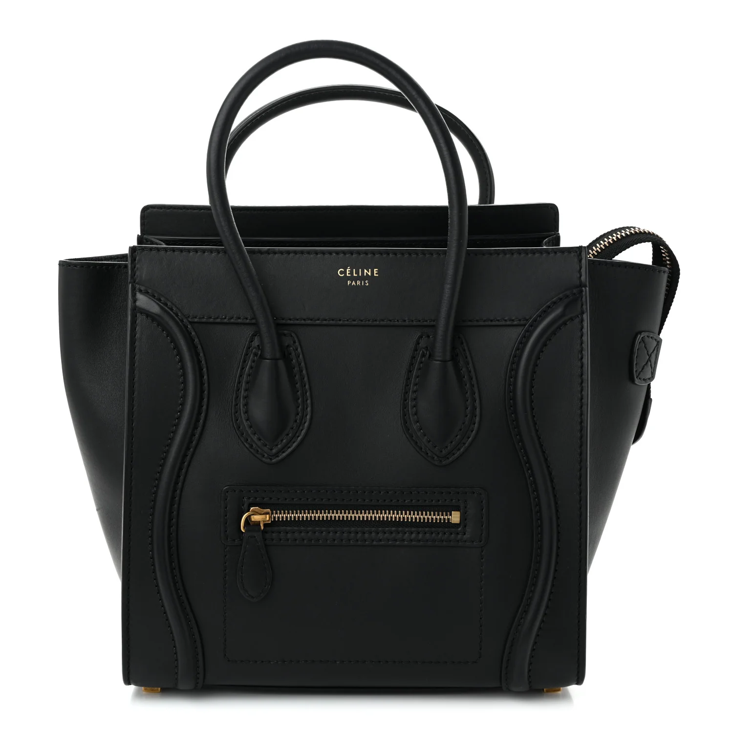 Smooth Calfskin Micro Luggage Black