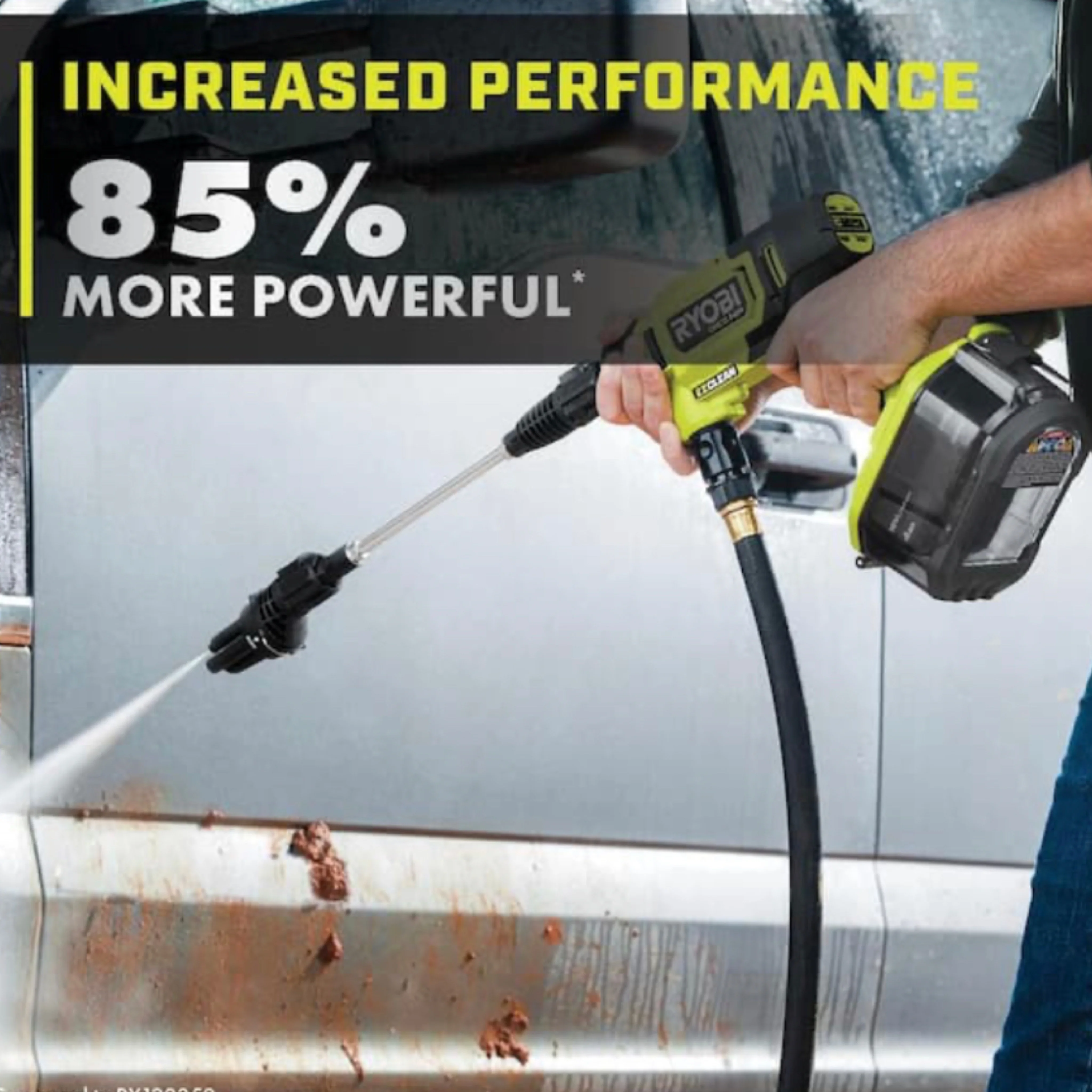 ONE+ HP 600 PSI at 0.7 GPM 18V Cordless Electric Cold water Power Cleaner, 20 ft. Siphon Hose - Image 6