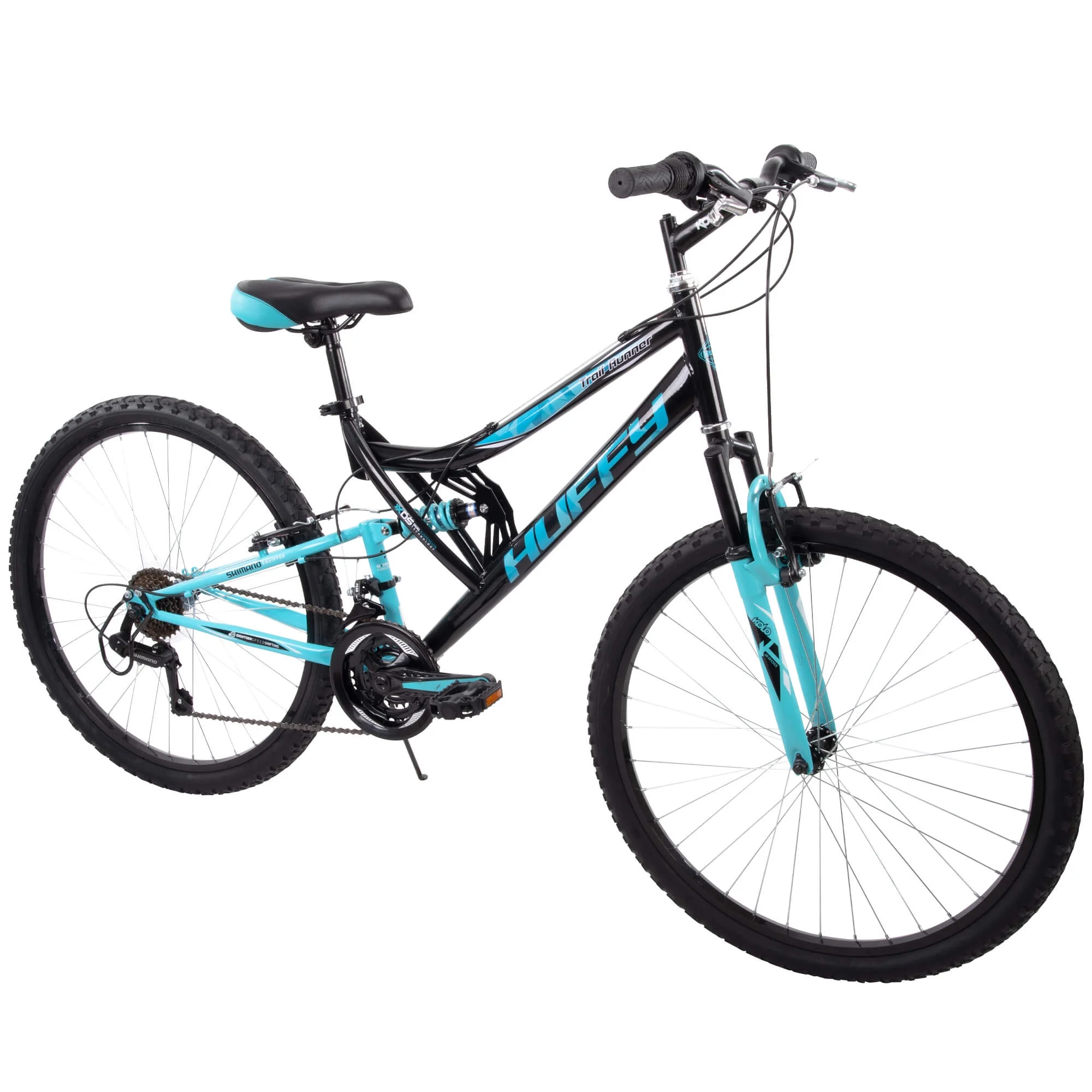 26" Trail Runner Women's Full Suspension Mountain Bike, Black - Image 2